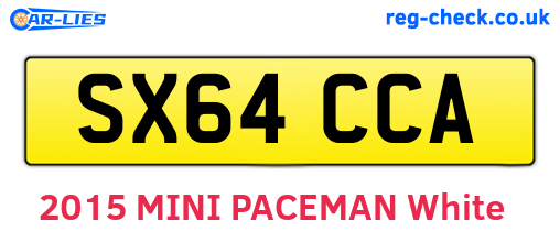 SX64CCA are the vehicle registration plates.