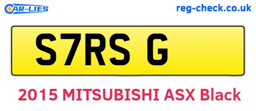 S7RSG are the vehicle registration plates.