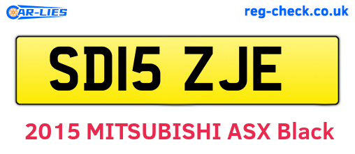 SD15ZJE are the vehicle registration plates.