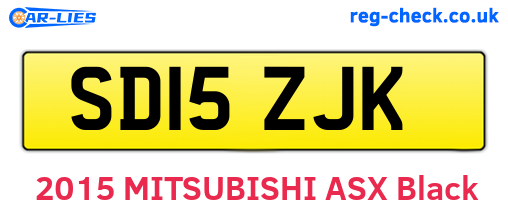 SD15ZJK are the vehicle registration plates.