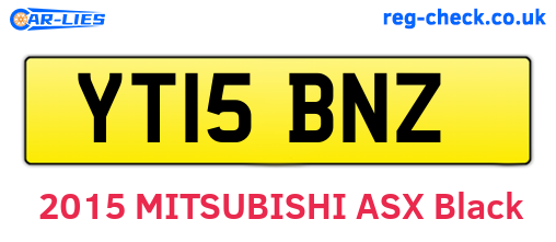 YT15BNZ are the vehicle registration plates.