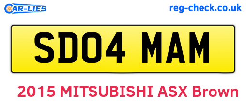 SD04MAM are the vehicle registration plates.