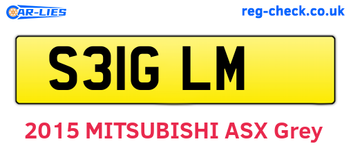 S31GLM are the vehicle registration plates.