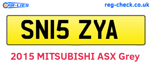 SN15ZYA are the vehicle registration plates.