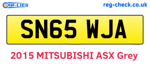 SN65WJA are the vehicle registration plates.