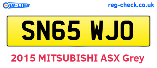 SN65WJO are the vehicle registration plates.