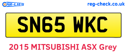 SN65WKC are the vehicle registration plates.
