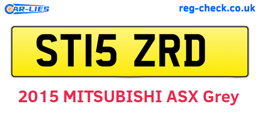 ST15ZRD are the vehicle registration plates.