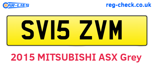 SV15ZVM are the vehicle registration plates.