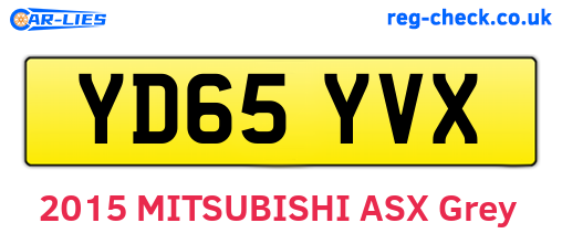 YD65YVX are the vehicle registration plates.