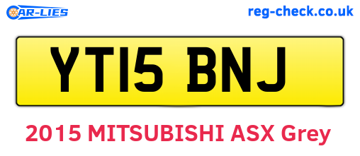 YT15BNJ are the vehicle registration plates.