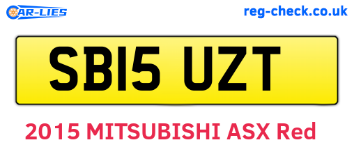 SB15UZT are the vehicle registration plates.
