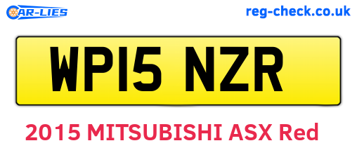 WP15NZR are the vehicle registration plates.