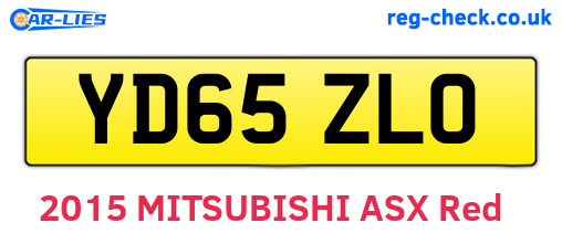 YD65ZLO are the vehicle registration plates.