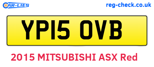 YP15OVB are the vehicle registration plates.