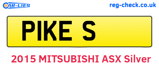 P1KES are the vehicle registration plates.