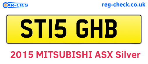 ST15GHB are the vehicle registration plates.