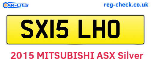 SX15LHO are the vehicle registration plates.