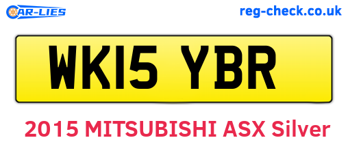 WK15YBR are the vehicle registration plates.