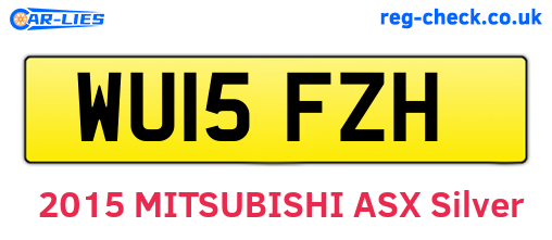 WU15FZH are the vehicle registration plates.
