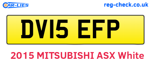 DV15EFP are the vehicle registration plates.
