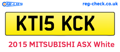 KT15KCK are the vehicle registration plates.