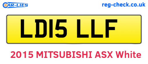 LD15LLF are the vehicle registration plates.