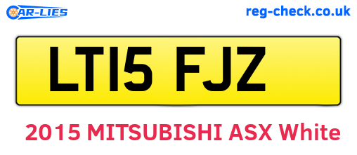 LT15FJZ are the vehicle registration plates.