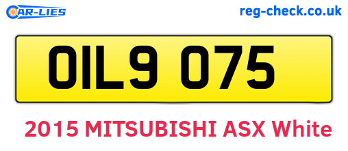 OIL9075 are the vehicle registration plates.