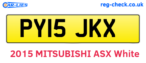 PY15JKX are the vehicle registration plates.