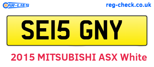 SE15GNY are the vehicle registration plates.