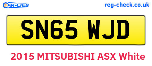 SN65WJD are the vehicle registration plates.