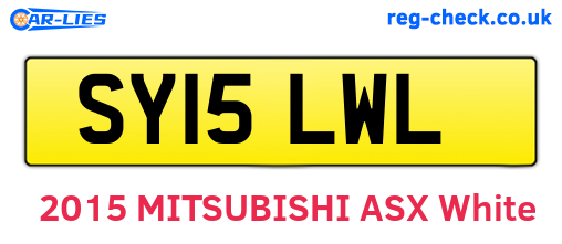 SY15LWL are the vehicle registration plates.