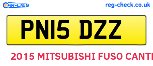 PN15DZZ are the vehicle registration plates.