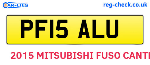 PF15ALU are the vehicle registration plates.