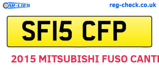 SF15CFP are the vehicle registration plates.