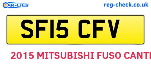 SF15CFV are the vehicle registration plates.