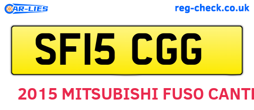 SF15CGG are the vehicle registration plates.