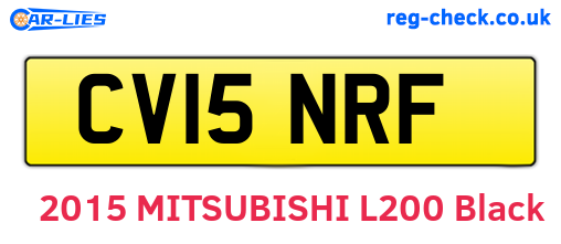 CV15NRF are the vehicle registration plates.