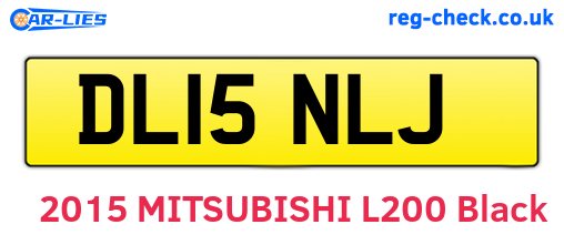 DL15NLJ are the vehicle registration plates.