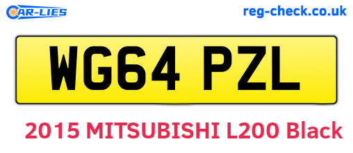 WG64PZL are the vehicle registration plates.
