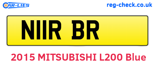 N11RBR are the vehicle registration plates.