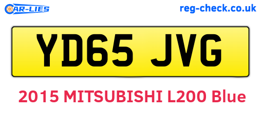 YD65JVG are the vehicle registration plates.