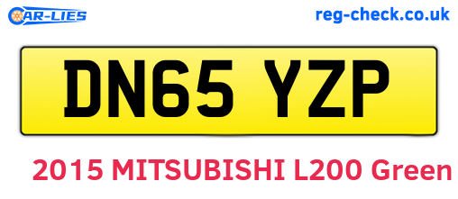 DN65YZP are the vehicle registration plates.