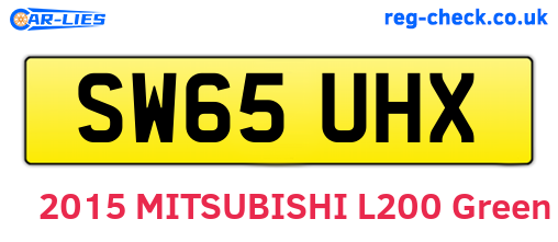 SW65UHX are the vehicle registration plates.