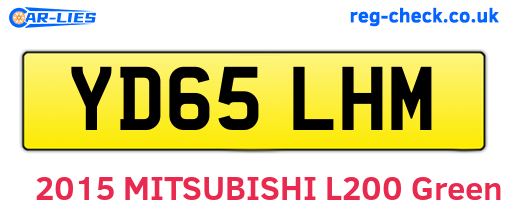 YD65LHM are the vehicle registration plates.