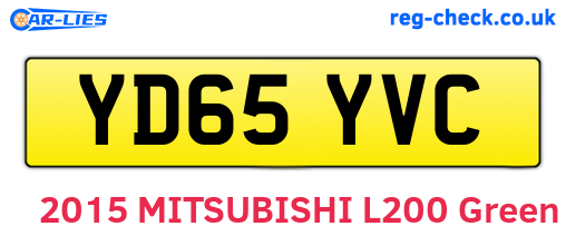 YD65YVC are the vehicle registration plates.