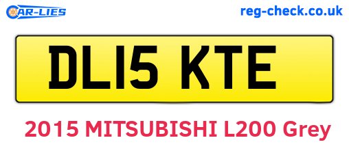 DL15KTE are the vehicle registration plates.