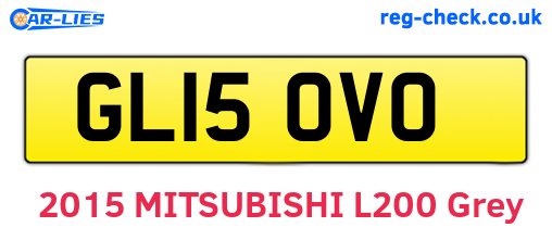 GL15OVO are the vehicle registration plates.