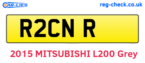 R2CNR are the vehicle registration plates.